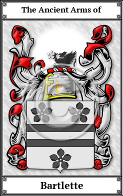 Bartlette Family Crest Download (JPG) Book Plated - 600 DPI