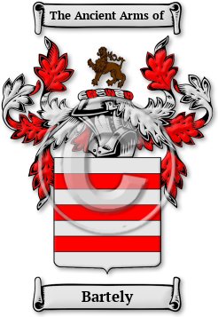 Bartely Family Crest Download (jpg) Legacy Series - 150 DPI