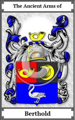 Berthold Family Crest Download (JPG)  Book Plated - 150 DPI