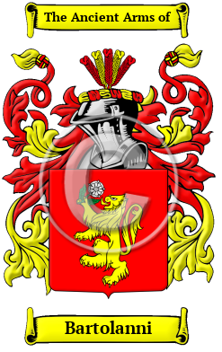 Bartolanni Family Crest/Coat of Arms