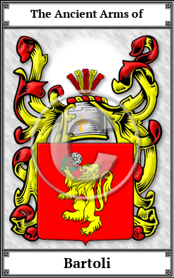 Bartoli Family Crest Download (JPG)  Book Plated - 150 DPI