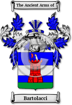 Bartolacci Family Crest Download (jpg) Legacy Series - 150 DPI
