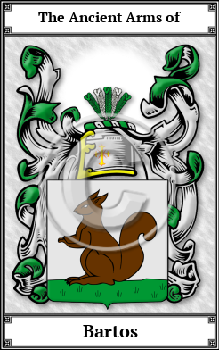 Bartos Family Crest Download (JPG)  Book Plated - 150 DPI