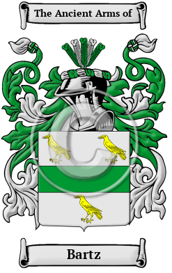 Bartz Family Crest/Coat of Arms