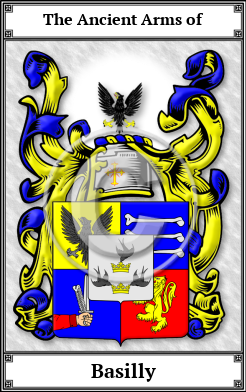 Basilly Family Crest Download (JPG)  Book Plated - 150 DPI