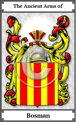 Bosman Family Crest Download (JPG) Book Plated - 600 DPI