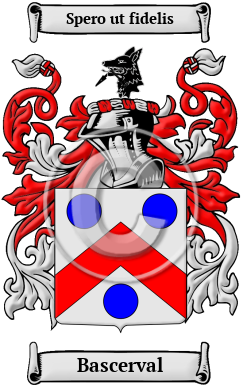 Bascerval Family Crest/Coat of Arms