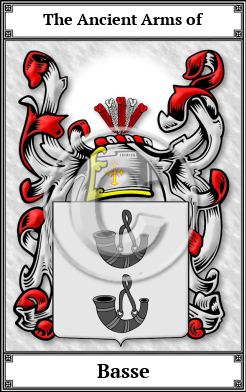 Basse Family Crest Download (JPG) Book Plated - 600 DPI
