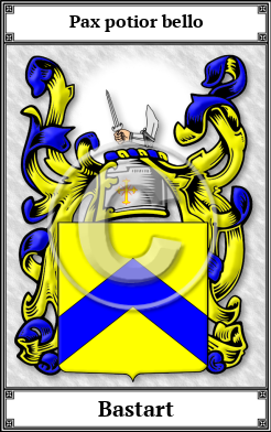 Bastart Family Crest Download (JPG)  Book Plated - 150 DPI