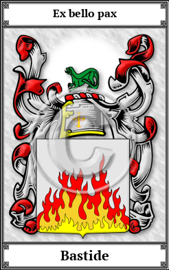Bastide Family Crest Download (JPG)  Book Plated - 150 DPI