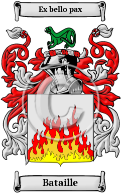 Bataille Family Crest/Coat of Arms