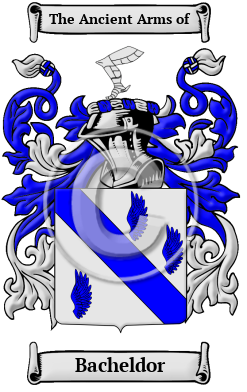 Bacheldor Family Crest/Coat of Arms