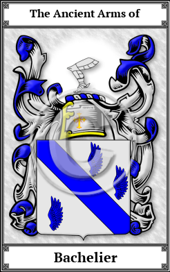 Bachelier Family Crest Download (JPG)  Book Plated - 150 DPI