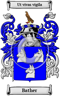 Bather Family Crest/Coat of Arms
