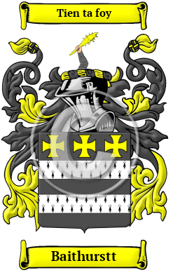 Baithurstt Family Crest/Coat of Arms