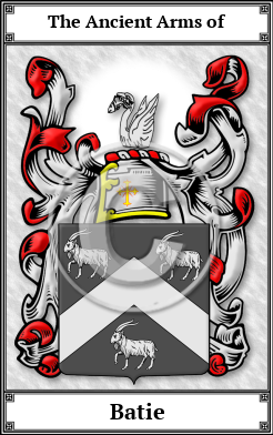 Batie Family Crest Download (JPG)  Book Plated - 150 DPI