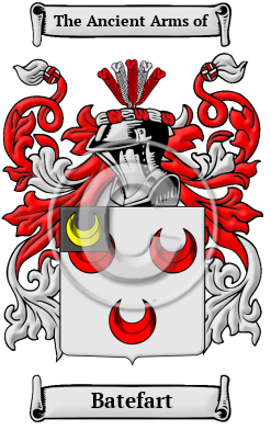 Batefart Family Crest/Coat of Arms