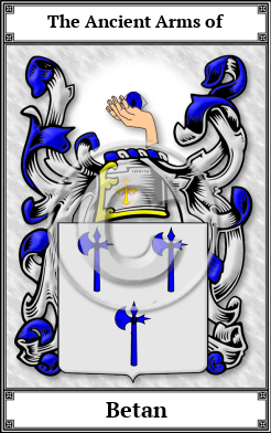 Betan Family Crest Download (JPG)  Book Plated - 150 DPI