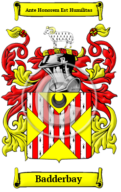 Badderbay Family Crest/Coat of Arms