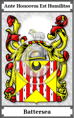 Battersea Family Crest Download (JPG) Book Plated - 600 DPI