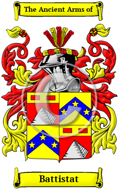 Battistat Family Crest/Coat of Arms