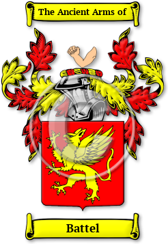 Battel Family Crest Download (JPG) Legacy Series - 600 DPI