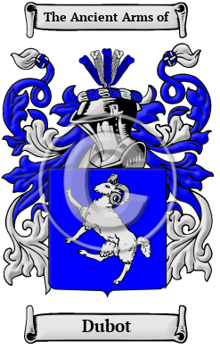 Dubot Family Crest/Coat of Arms