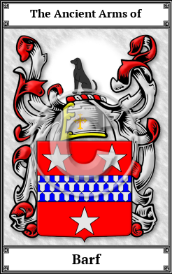 Barf Family Crest Download (JPG)  Book Plated - 150 DPI