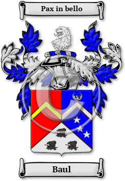 Baul Family Crest Download (jpg) Legacy Series - 150 DPI