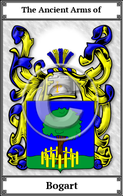 Bogart Family Crest Download (JPG) Book Plated - 600 DPI