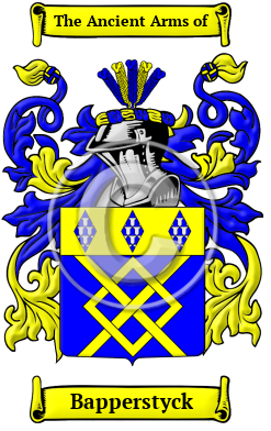 Bapperstyck Family Crest/Coat of Arms