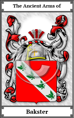 Bakster Family Crest Download (JPG) Book Plated - 600 DPI