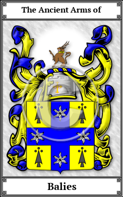 Balies Family Crest Download (JPG) Book Plated - 600 DPI