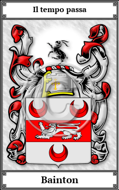 Bainton Family Crest Download (JPG) Book Plated - 600 DPI