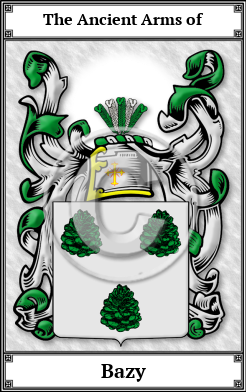 Bazy Family Crest Download (JPG)  Book Plated - 150 DPI