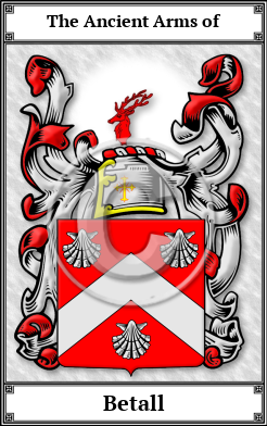 Betall Family Crest Download (JPG)  Book Plated - 150 DPI