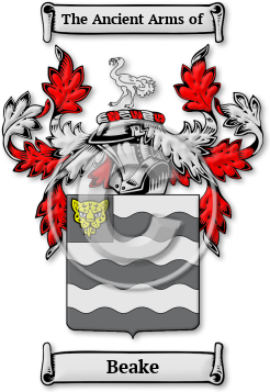 Beake Family Crest Download (JPG) Legacy Series - 600 DPI