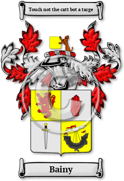 Bainy Family Crest Download (jpg) Legacy Series - 150 DPI