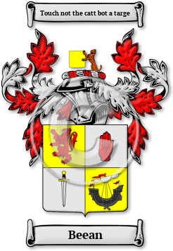 Beean Family Crest Download (jpg) Legacy Series - 150 DPI