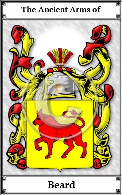 Beard Family Crest Download (JPG)  Book Plated - 150 DPI