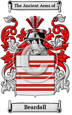 Beardall Family Crest/Coat of Arms