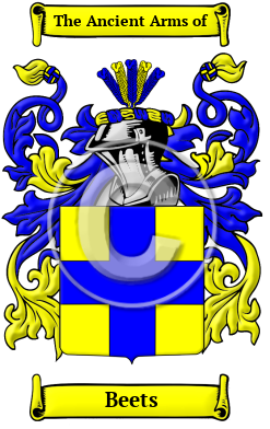 Beets Family Crest/Coat of Arms