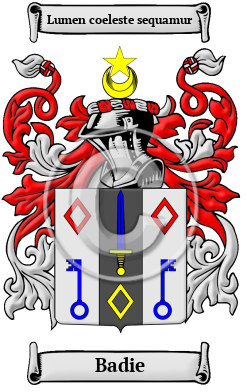 Badie Family Crest/Coat of Arms