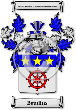 Beudins Family Crest Download (jpg) Legacy Series - 150 DPI