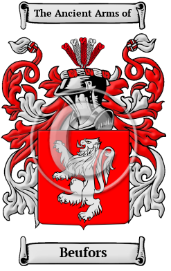 Beufors Family Crest/Coat of Arms