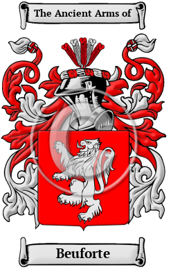 Beuforte Family Crest/Coat of Arms