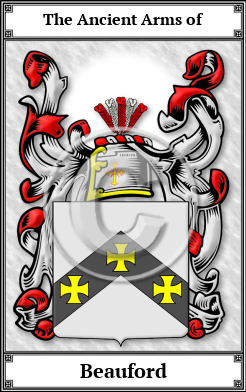 Beauford Family Crest Download (JPG) Book Plated - 600 DPI