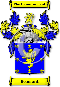 Beamont Family Crest Download (jpg) Legacy Series - 150 DPI