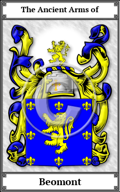 Beomont Family Crest Download (JPG) Book Plated - 600 DPI