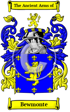 Bewmonte Family Crest/Coat of Arms